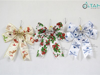 Nơ vải họa tiết Vintage cỡ lớn số 11